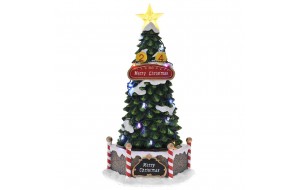 Χριστουγεννιάτικο φωτιζόμενο δέντρο με μουσική και κίνηση 17x16x31 εκ