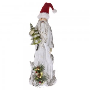 Διακοσμητικός Άγιος Βασίλης με φως 15x14x38 εκ