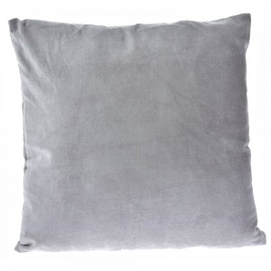 Βελούδινο μαξιλάρι σε γκρι χρώμα 45x45 εκ