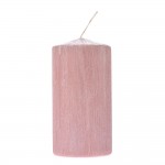 Κερί περλέ σε ροζ χρώμα 7x14 εκ
