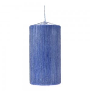 Κερί περλέ σε μπλε χρώμα σετ των τεσσάρων 7x14 εκ