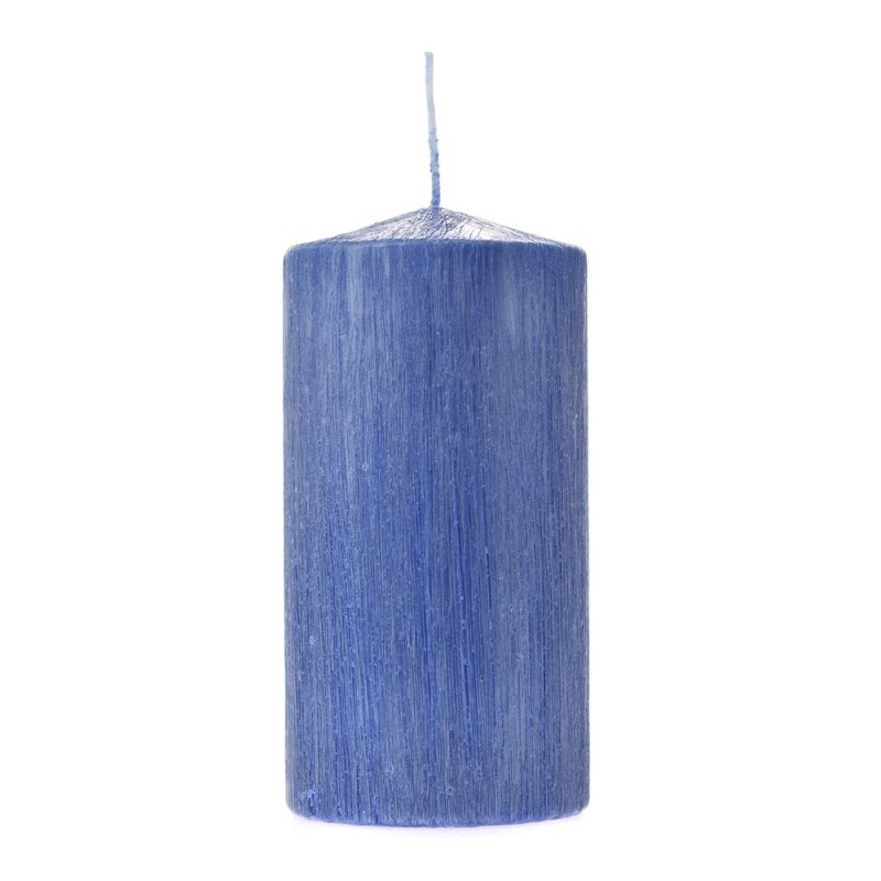 Κερί περλέ σε μπλε χρώμα σετ των τεσσάρων 7x14 εκ