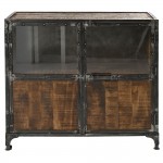 Industrial μπουφές από μέταλλο και ξύλο mango 102x40x103 εκ Industrial μπουφές από μέταλλο και ξύλο mango 102x40x103 εκ