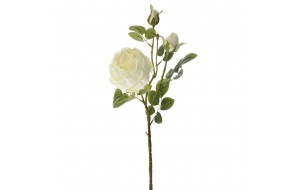 Τριαντάφυλλο λευκό τεχνητό κλαδί 78 εκ