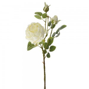 Τριαντάφυλλο λευκό τεχνητό κλαδί 78 εκ