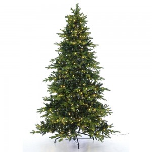 Grand forest χριστουγεννιάτικο δέντρο πράσινο με ενσωματωμένα 840 λαμπάκια λευκά led 240 εκ