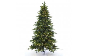 Eira Forest πράσινο δέντρο χριστουγεννιάτικο με ενσωματωμένα 1120 λευκά λαμπάκια led 270 εκ