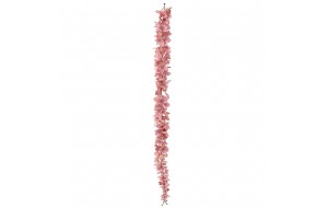 Γιρλάντα διακοσμητική με άνθη ροζ ορτανσίας 120 εκ