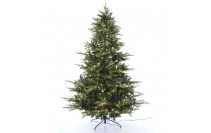 Eira Star δέντρο πράσινο χριστουγεννιάτικο με ενσωματωμένα 650 λαμπάκια λευκά led 240 εκ