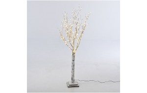 Δέντρο ιτιά χριστουγεννιάτικο λευκό και 270 λαμπάκια led ενσωματωμένα λευκά 125 εκ