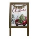 Χριστουγεννιάτικη ξύλινη πινακίδα με φως Merry Christmas 29.5x2.7x52 εκ