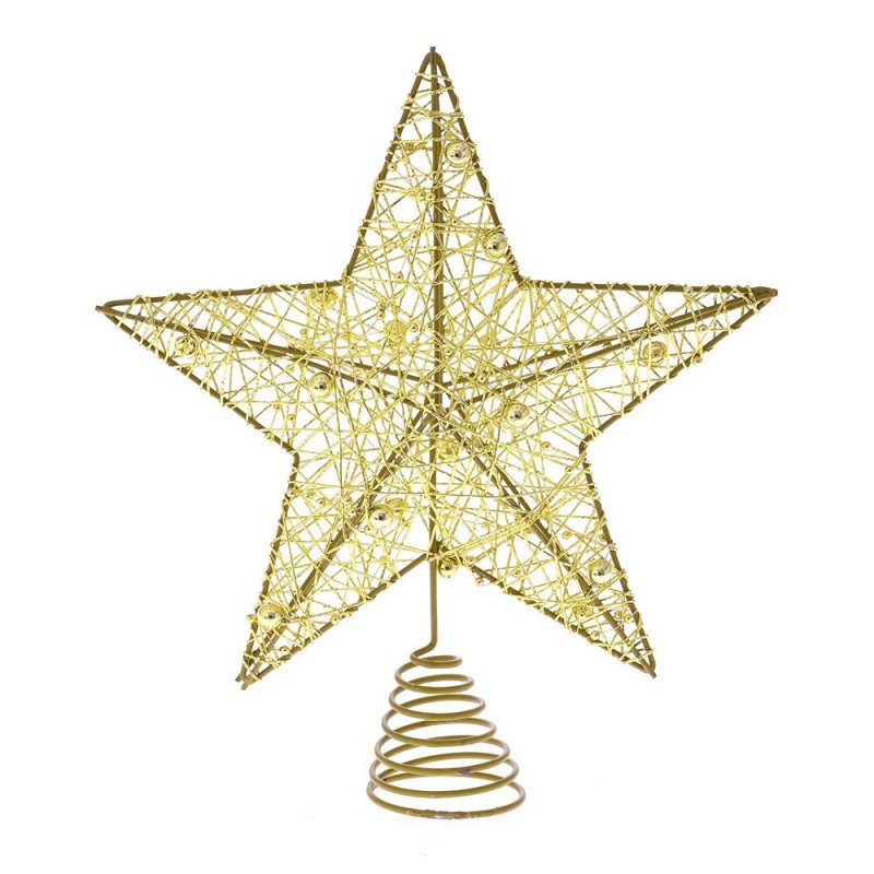Αστέρι κορυφή δέντρου χριστουγεννιάτικου σε χρυσή απόχρωση 20x23 εκ