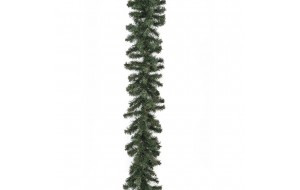 Χριστουγεννιάτικη διακοσμητική πράσινη γιρλάντα με εκατό εξήντα κλαδιά pvc 12x270 εκ