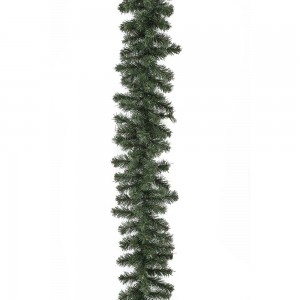 Χριστουγεννιάτικη πράσινη γιρλάντα διακοσμητική με εκατόν ογδόντα κλαδιά pvc 14x270 εκ