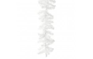 Χριστουγεννιάτικη λευκή γιρλάντα διακοσμητική με εκατόν ογδόντα κλαδιά pvc 14x270 εκ