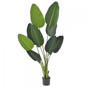 Φυτό τεχνητή μπανανιά με δέκα φύλλα σε pp γλάστρα 150 εκ