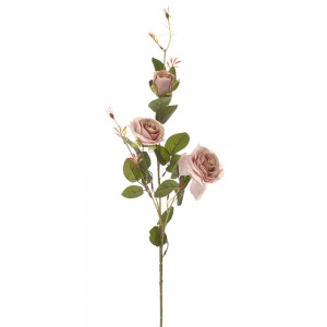 Κλαδί με ροζ τριαντάφυλλα 90 εκ
