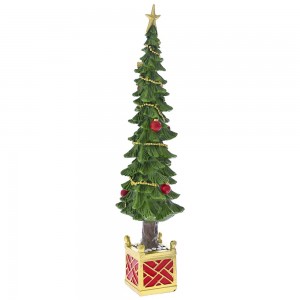 Διακοσμητικό χριστουγεννιάτικο δέντρο από πολυρεζίνη 9x8x38 εκ