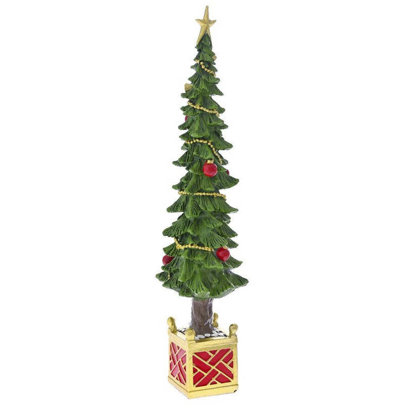 Διακοσμητικό χριστουγεννιάτικο δέντρο από πολυρεζίνη 9x8x38 εκ