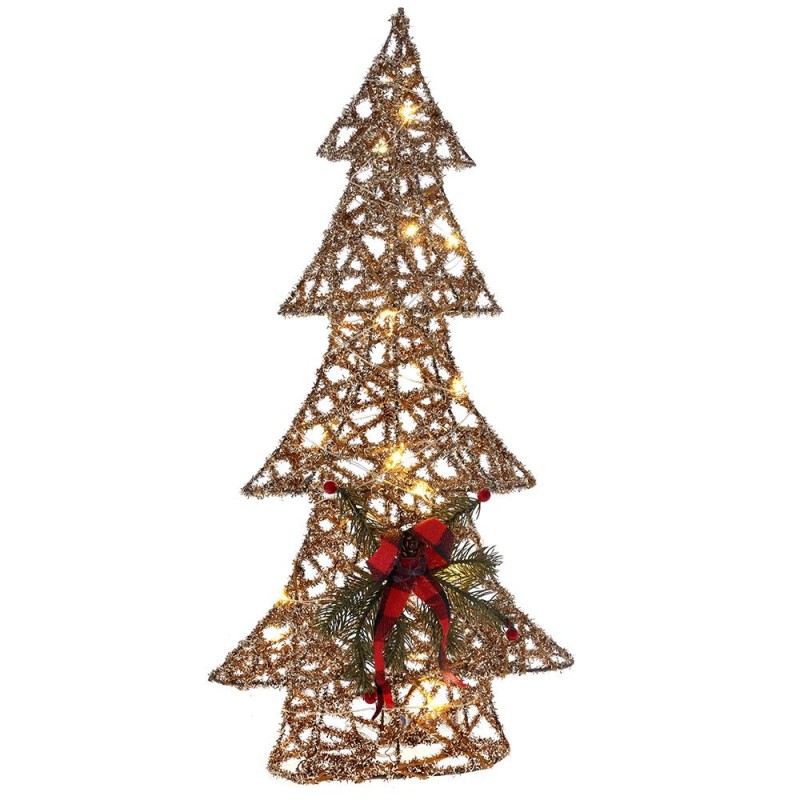 Χριστουγεννιάτικο δέντρο από πεπιεσμένο χαρτί με 20 led μπαταρίας 30x9x60 εκ