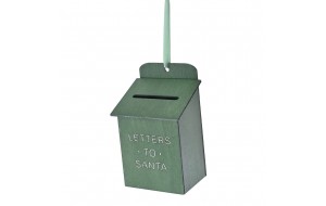Ξύλινο γραμματοκιβώτιο σε πράσινο χρώμα σετ των έξι 9x6x13 εκ