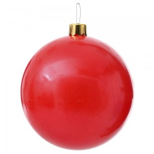 Χριστουγεννιάτικη μπάλα κόκκινη φουσκωτή 45 εκ