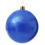 Φουσκωτή μπλε χριστουγεννιάτικη μπάλα 75 εκ
