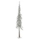 Χιονισμένο χριστουγεννιάτικο δέντρο με φύλλωμα full Pe και ξύλινο κορμό pencil 240 εκ