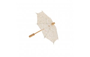 Διακοσμητική ομπρέλα σε κρεμ χρώμα 26 εκ