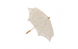 Διακοσμητική ομπρέλα σε κρεμ χρώμα 44 εκ