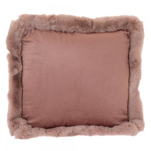 Διακοσμητικό μαξιλάρι σαλονιού σε σκούρο ροζ χρώμα 43x43 εκ