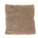 Διακοσμητικό μαξιλάρι σαλονιού σε μπεζ χρώμα με γούνινο ύφασμα 43x43 εκ