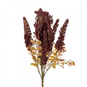 Διακοσμητικό τεχνητό μπουκέτο με λουλούδια του αγρού σε καφέ χρώμα 38 εκ