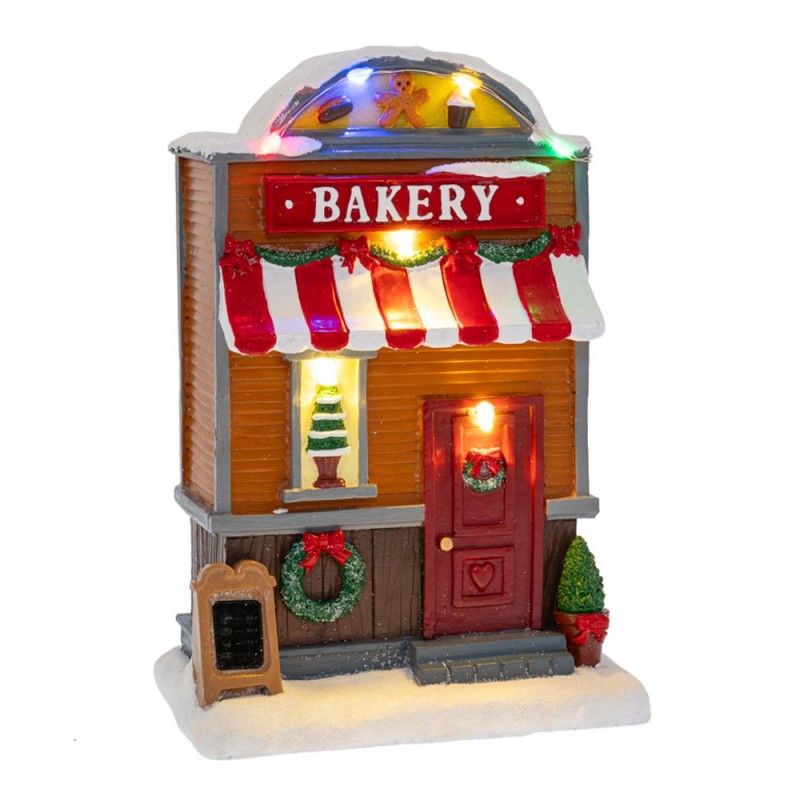Bakery Shop χριστουγεννιάτικη διακοσμητικό σκηνικο με ενσωματωμένο φωτισμό 11x8x18 εκ Bakery Shop χριστουγεννιάτικη διακοσμητικό σκηνικο με ενσωματωμένο φωτισμό 11x8x18 εκ