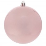 Χριστουγεννιάτικη άθραυστη μπάλα σε ροζ περλέ απόχρωση σετ οχτώ τεμαχίων 12 εκ Χριστουγεννιάτικη άθραυστη μπάλα σε ροζ περλέ απόχρωση σετ οχτώ τεμαχίων 12 εκ