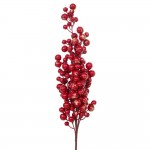 Χριστουγεννιάτικο διακοσμητικό κλαδί με berries σε κόκκινη απόχρωση με χρυσό glitter σετ δύο τεμαχίων 94 εκ Χριστουγεννιάτικο διακοσμητικό κλαδί με berries σε κόκκινη απόχρωση με χρυσό glitter σετ δύο τεμαχίων 94 εκ