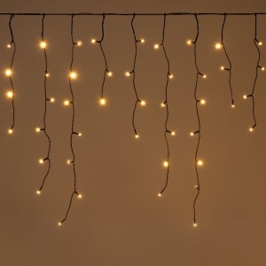 300 Led λαμπάκια κουρτίνα ασύμμετρη 10% flashing με πράσινο καλώδιο IP44 σε θερμό λευκό φως 600x70 εκ 300 Led λαμπάκια κουρτίνα ασύμμετρη 10% flashing με πράσινο καλώδιο IP44 σε θερμό λευκό φως 600x70 εκ