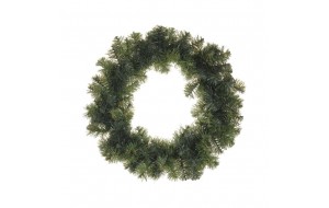Διακοσμητικό στεφάνι Χριστουγέννων σε πράσινη απόχρωση 60 εκ
