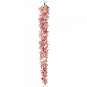 Διακοσμητική γιρλάντα με άνθη ροζ ορτανσίας 76 εκ