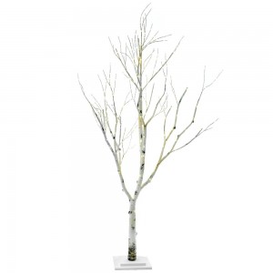 Φωτιζόμενο δέντρο σε λευκό χρώμα 160 εκ