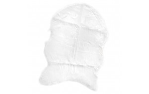 Γούνινο χαλάκι από συνθετικό δέρμα σε λευκό χρώμα 90x120 εκ
