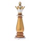 Διακοσμητικό πιόνι σκακιού βασιλιάς σε χρυσό χρώμα 13x13x40 εκ