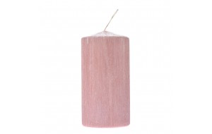 Κερί περλέ σε ροζ χρώμα σετ των τεσσάρων 7x14 εκ