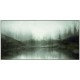 Λίμνη στην ομίχλη πίνακας ελαιογραφία πάνω σε τυπωμένο καμβά με κορνίζα 122x82 εκ