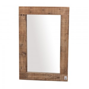 Επιτοίχιος καθρέπτης με ξύλινη κορνίζα 51x76 εκ