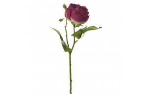 Κλαδί διακοσμητικό κόκκινο τριαντάφυλλο με μικρό μπουμπούκι 45 εκ