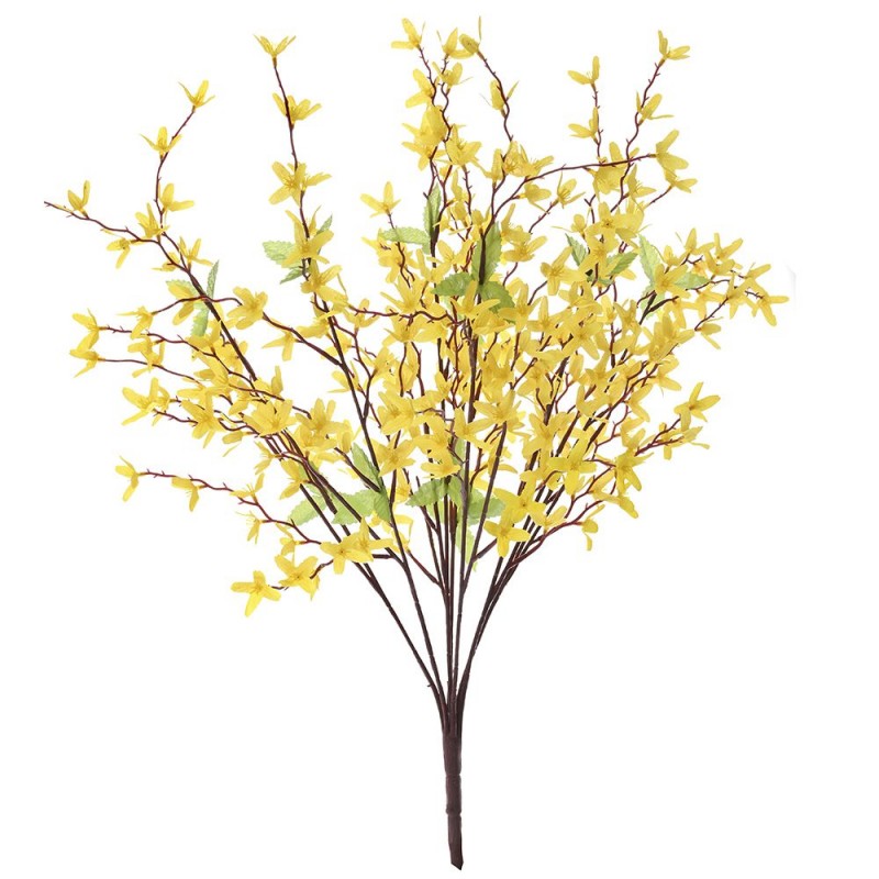 Μπουκέτο διακοσμητικό με κίτρινα άνθη φορσύθιας 63 εκ