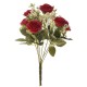 Μπουκέτο διακοσμητικό με κόκκινα τριαντάφυλλα 40 εκ