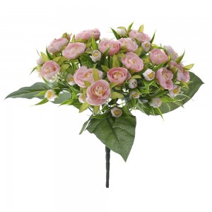Διακοσμητικό μπουκέτο με ροζ άνθη νεραγκούλας 38 εκ