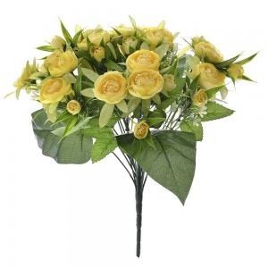 Μπουκέτο διακοσμητικό με κίτρινα άνθη νεραγκούλας 38 εκ